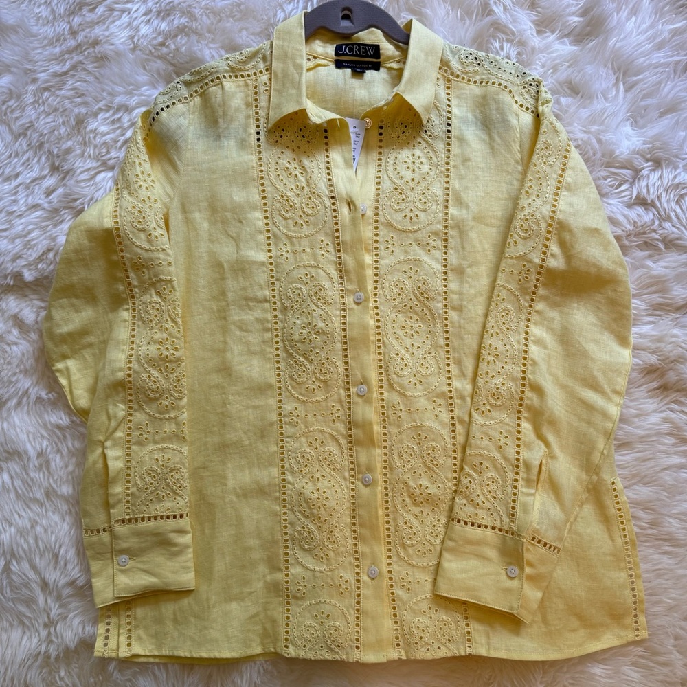 J. Crew Linen Blouse NWT